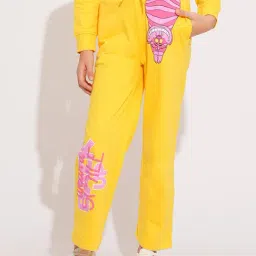 VERO MODA GIRL Kids Daffodil Cotton Graphic Trackpants-picture-39