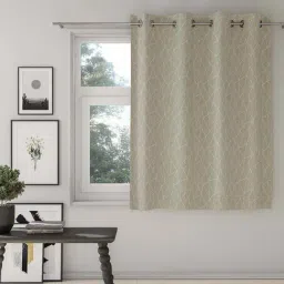 DDECOR Live beautiful Beige Polyester Window Room Darkening Curtain - 5 Ft-picture-40