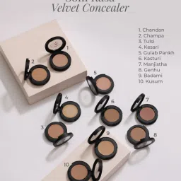 Forest Essentials Som Rasa Velvet Natural Kesari Medium Coverage Creamy Concealer - 3.2 gm image 5