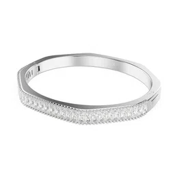 SWAROVSKI Rhodium-Plated Crystal Stone Studded Bracelet image 1