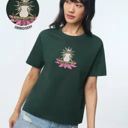 The Souled Store Frog Women Relaxed Fit T-Shirt-picture-23
