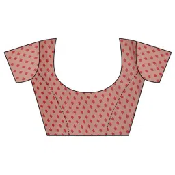 MIRCHI FASHION Pink Printed Saree With Unstitched Blouse image 5