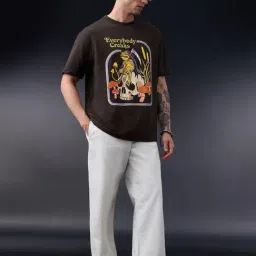 The Souled Store Steven Rhodes Everybody Croaks Oversized T-Shirt image 4