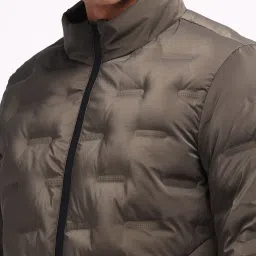 Arrow New York Brown Regular Fit Quilted Jacket image 5