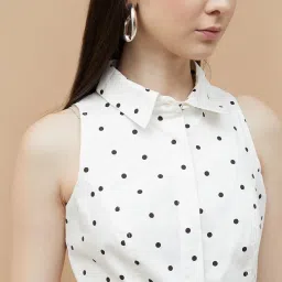 Ginger By Lifestyle White Regular Fit Printed Top image 5