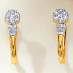 P.N.Gadgil Jewellers 14KT Yellow Gold and Diamond Earring for Women-image-99