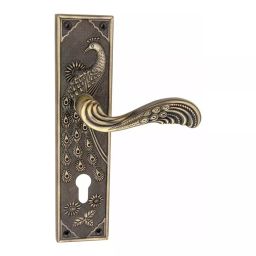 Atom 25.4 cm (10 inch) Zinc Matte Finish Multicolor Door Lock Set, MH-MAYUR-CY-BA-BSK-picture-40