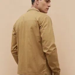 Code By Lifestyle Brown Cotton Regular Fit Jacket image 2