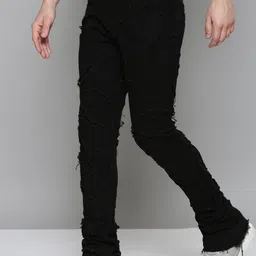 WAIMEA Men Hollywood Bootcut Highly Distressed Stretchable Jeans image 3