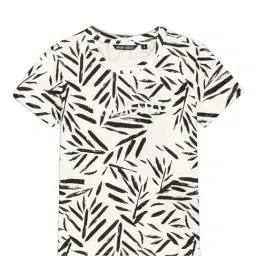 Antony Morato Kids White & Black Printed  T-Shirt-picture-38