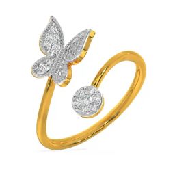 Kisna Diamond & Gold Jewellery Balym for her 14k (585) Diamond & Gold Ring For Women-picture-13