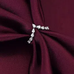 GIVA 92.5 Sterling Silver Ritzy Vanki Ring-image-28