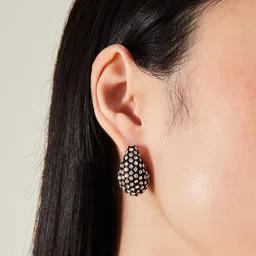 Accessorize Geometric Half Hoop Earrings image 5