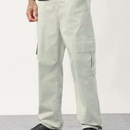 The Souled Store Men Feather Grey Cargo Pants-picture-29