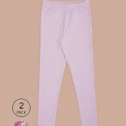 Pantaloons Junior Pink Floral Print Leggings (Pack of 2)-picture-12