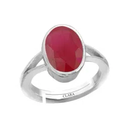 Clara Pink Ruby 4.8cts Sterling Silver Oval Bezel Set Ring-picture-24