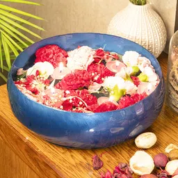 MARKET99 Blue Textured Decorative Bowl-image-83