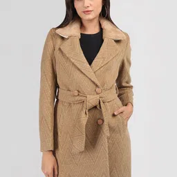 PROTEX Women Winter Wear Double -Breasted Overcoat With Belt-picture-14