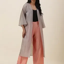 Fabindia Grey Printed Shrug-image-0