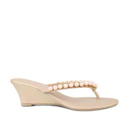 Inc.5 Women's Beige Thong Wedges-picture-13