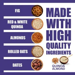 Fitspire Quinoa Almond Energy Bar with godness of Quinoa, Almonds & Oats Pack of 4 (Each 35g) image 5