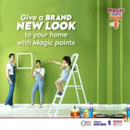 Magic Paints 2201 Ajooba Series 10 Kg Sunrise Matte Finish Acrylic Distemper Paint image 5