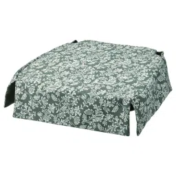 ikea dvärgdunört Chair pad, green/white, 42/35x42x4 cm-picture-13