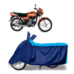Auto Pearl Two Wheeler Cover for Hero HF Deluxe - Cyan, Blue-picture-48