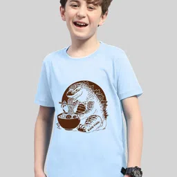 Kiddy Viddy Boys Graphic Printed Round Neck T-shirt-picture-18
