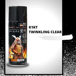 Samurai Kurobushi Spray Paint 1K 2Star #K1KT**- TWINKLING CLEAR, Glitter/Sparkle Effect, Glossy Finish (D-I-Y)- 300ml image 5