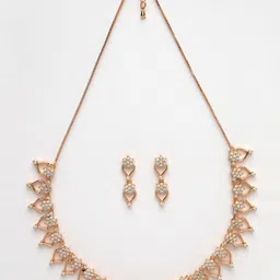 Anouk Gold-Plated American Diamond-Studded Jewellery Set image 4