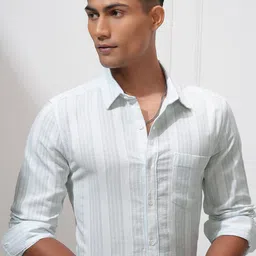 LOCOMOTIVE Men Opaque Striped Casual Shirt-image-43