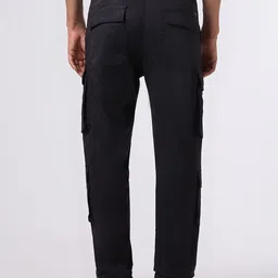 Pepe Jeans Men Solid Slim Fit Cargos Trousers image 4