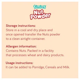 Timios 100% Organic Nut Powder Sweetened with Jaggery Pack of 2 - 100 g Each image 4