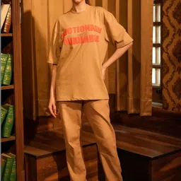 FENUCCI Women Typography Printed T-shirt image 5