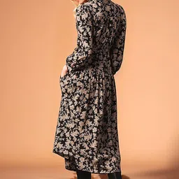 Roadster Floral Calf Length Fit and Flare Dress image 4