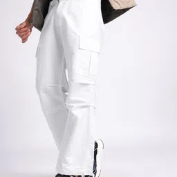 glitchez Men Freedom Fit Relaxed Cargo Style Joggers-image-94