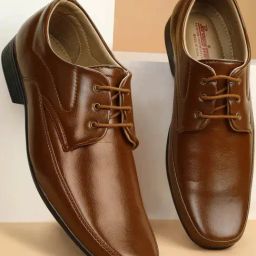 Paragon Men's Tan Derby Shoes-picture-11