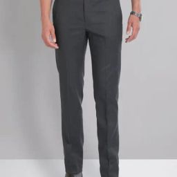 AD by Arvind Grey Slim Fit Trousers-picture-31