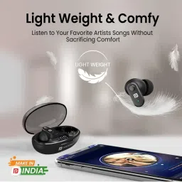 Portronics Harmonics Twins S16 In Ear TWS Earbuds with 24 Hrs Playtime (Black, True Wireless) image 5
