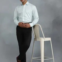 JadeBlue White Cotton Regular Fit Checked Shirt image 4