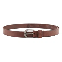 Aditi Wasan CORE 24 Brown Leather Textured Casual Belt for Women image 5