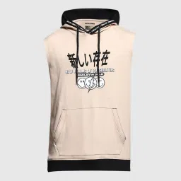 Jack & Jones Brown Cotton Regular Fit Printed Tank Tee image 5