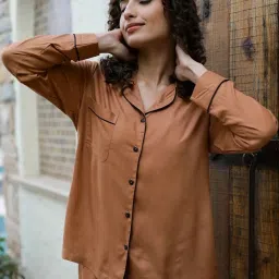 SAY Brown Pyjamas Set image 5