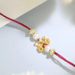 Malabar Gold and Diamonds 14k (585) Yellow Gold Rakhi cum Pandent for Brother-picture-31