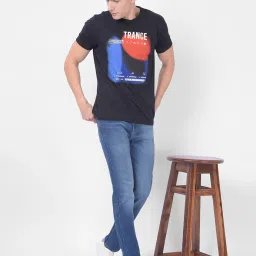 NUMERO UNO Light Blue Slim Fit Lightly Washed Jeans image 5