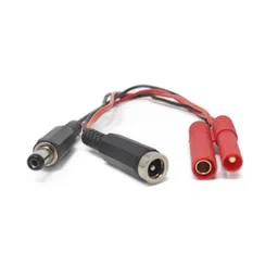 SafeConnect HXT 4mm to DC Jack Male/Female Pair Connector ESC Side Adapter Cable image 1