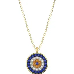 Silvermist 925 Sterling Silver Ward Off Evil Eye Chain Pendant for Women & Girls-image-88
