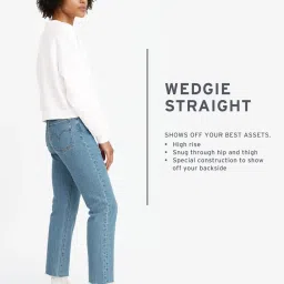 Levi's Blue Blended Solid Jeans image 5