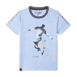 Monte Carlo Boys Blue Printed T-Shirt-image-30